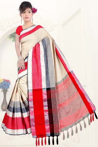 linen cotton saree