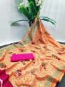 Matrix linen with Rich pallu Saree thumb 7