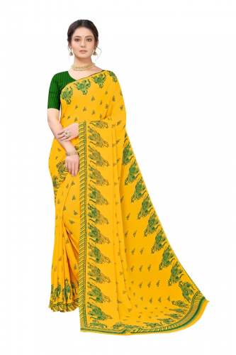 Printed Georgette Saree