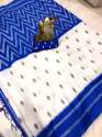 Printed Khadi SilK Saree thumb 3