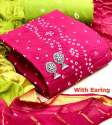Pure Bandhej Unstirched Salwar Kameez thumb 1