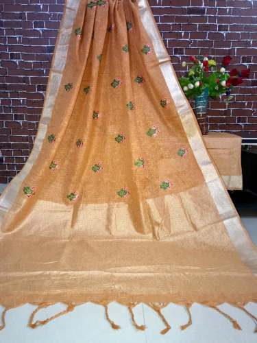  pure linen saree