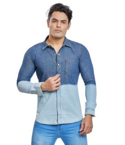 RS7007 Casual Denim Shirt by Denim Vistara Global pvt ltd