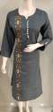 Embroidery fancy kurtis thumb 1