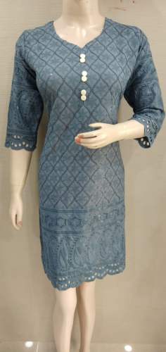 Rayon slub kurti by Saral india