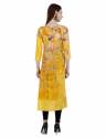 Yellow Embroidred Kurti thumb 2