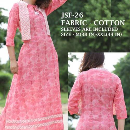 Designer Pink Kurti JSF - 26