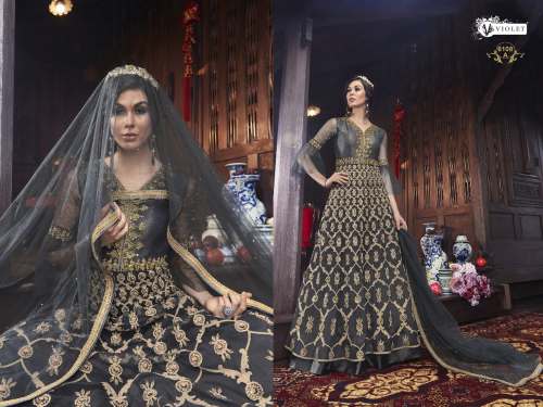 Suit Swagat Violet 6108