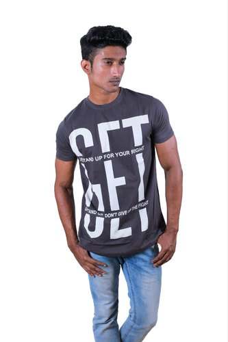 grey printed t shirt by STARK Apparels