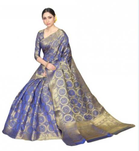 Barkha Blue by Arya Weaves