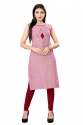 cotton Hand Thread Work Kurtis thumb 2