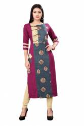 Fancy Casual Wear Rayon Kurtis