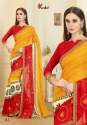 Parinted Heavy Rennial Work Sarees thumb 13