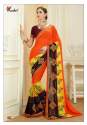 Parinted Heavy Rennial Work Sarees thumb 3