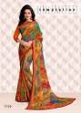 Printed Border Lace Sarees thumb 11