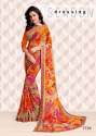 Printed Border Lace Sarees thumb 8