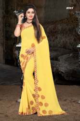 Regular Wear Flower Print Sarees