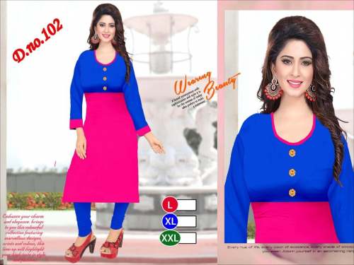 Fancy rayon kurti - 3 by Jay Ambe Textiles