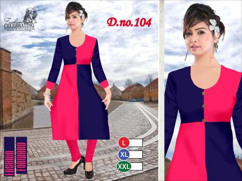 fancy rayon kurti - 4 by Jay Ambe Textiles