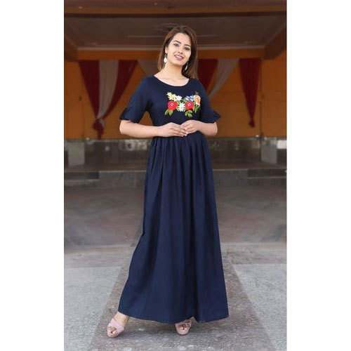 round neck cotton kurti