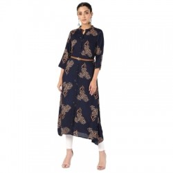 Rayon Long Designer Kurti