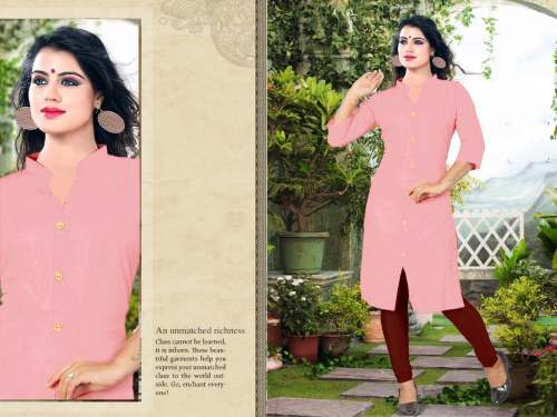 Simple casual cotton kurti by Darshna Fashion