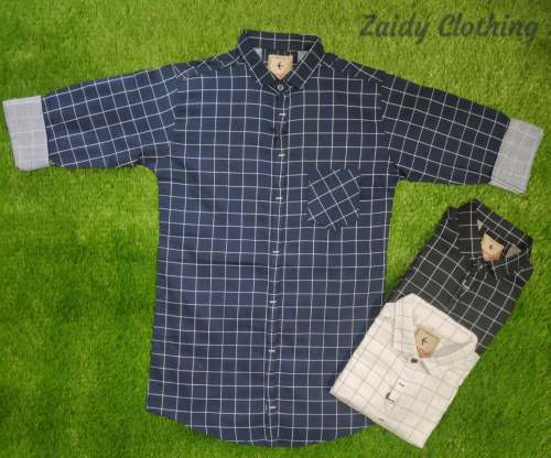small checks box print shirt