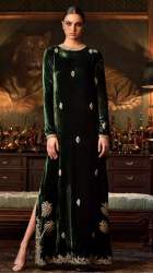 Beautiful Embroidery Work Designer Gown