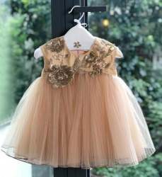 Cute Girls Tulle Layered Party Wear Frock