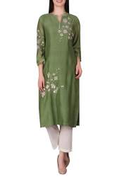 Designer Embroidered Kurtis With Pant