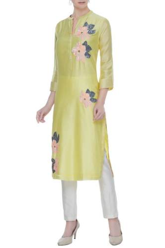Embroidery Work Kurtis With Pant