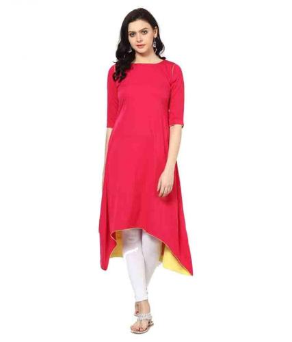 pink Crepe kurti by Reshe