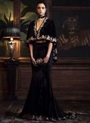 Trendy Designer Velvet Gown