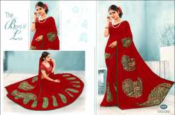 printed saree - saloni