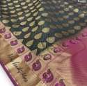 Latest Brocade Silk Booti Design Saree 