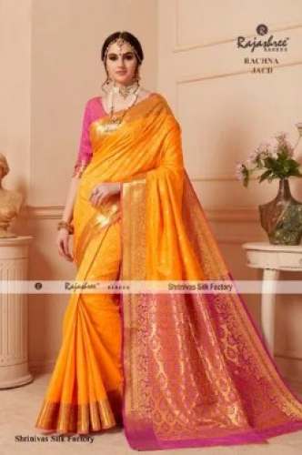 Party wear Jacquard Silk Saree by Rajeshree Sarees