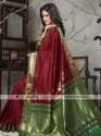 Wedding Wear Maroon Paithani Saree  thumb 1