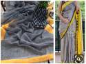 Designer Linen Saree thumb 7