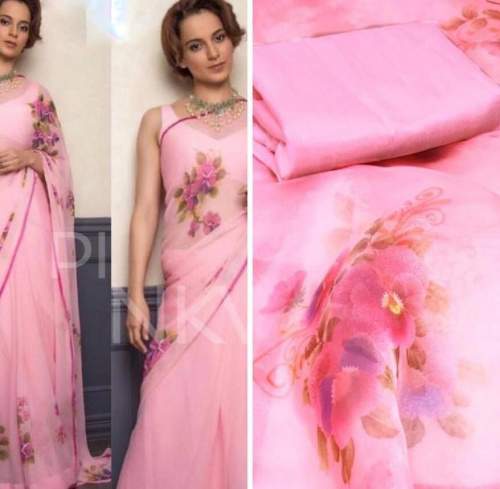 Organza Designer Saree by Yuvina Fashion