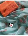 Organza Printed Saree thumb 6