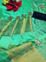 Work Organza Saree  thumb 7