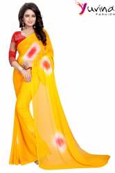 Yellow Weightless Sarees