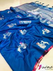 Yuvina Weaving Cotton Silk Sarees