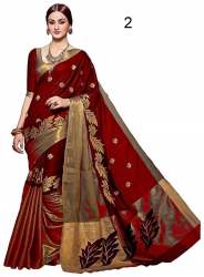 Aura Cotto embroidery Saree