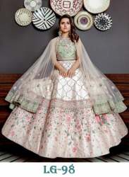 Bnaglori Satin Silk Lehenga Choli
