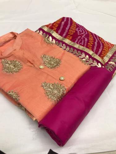 Chanderi Silk Dress Material