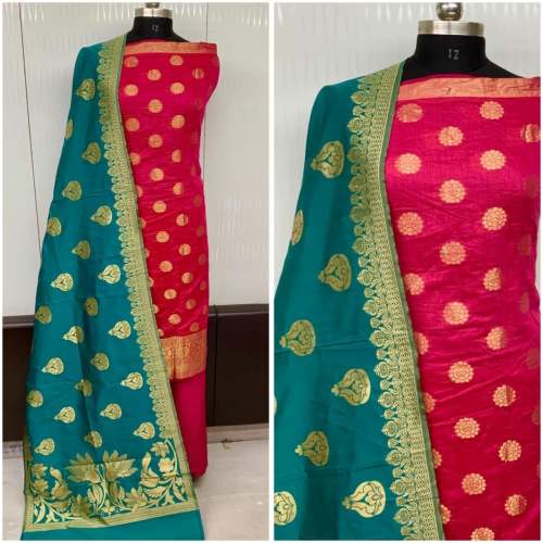 Cotton Jacquard Dress Material