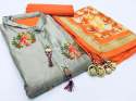 Fancy Embroidery Work Dress Material thumb 1