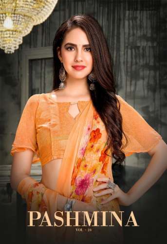 Global Enterprise Fancy weightless Printed Saree