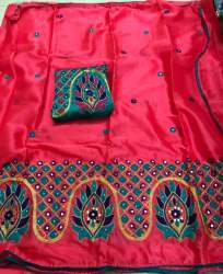 Houri Moss Chiffon Saree For Women